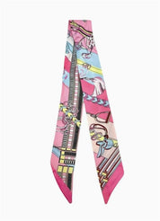 Pink Royale Twilly Scarf