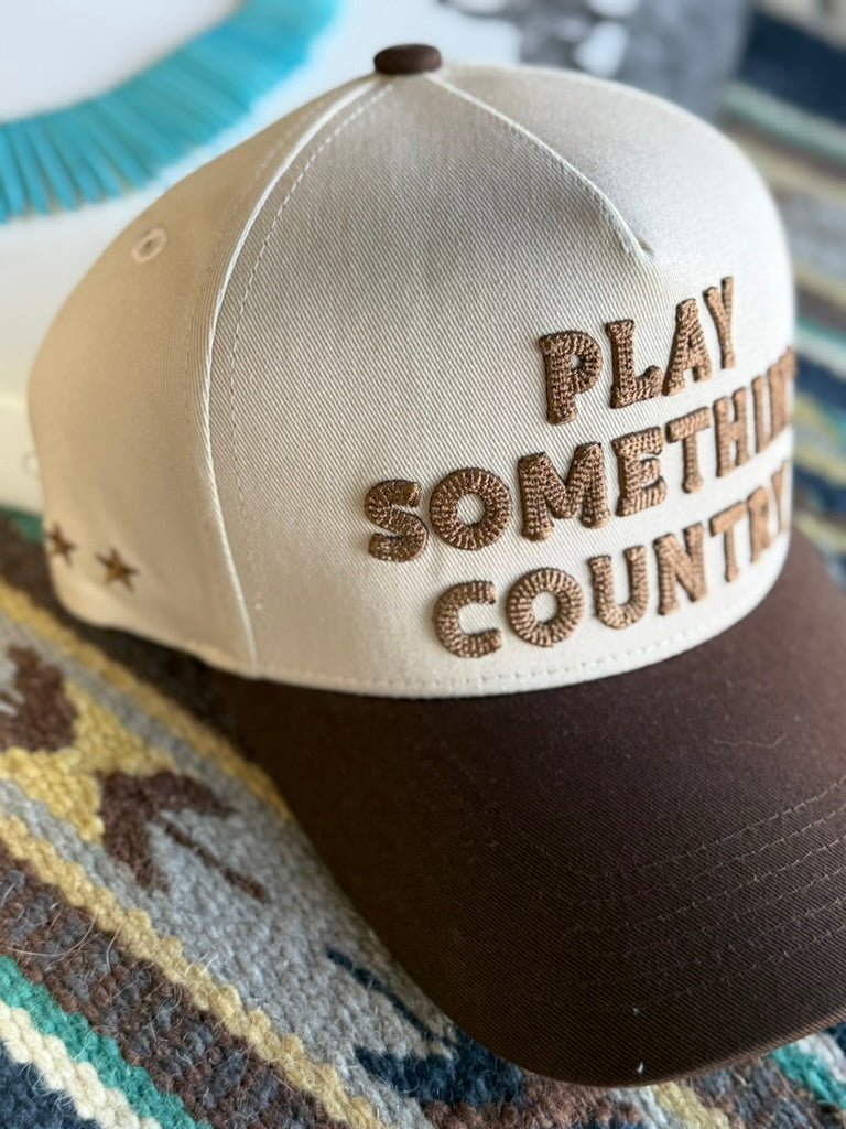 Play Somethin' Country Embroidered Trucker Hat