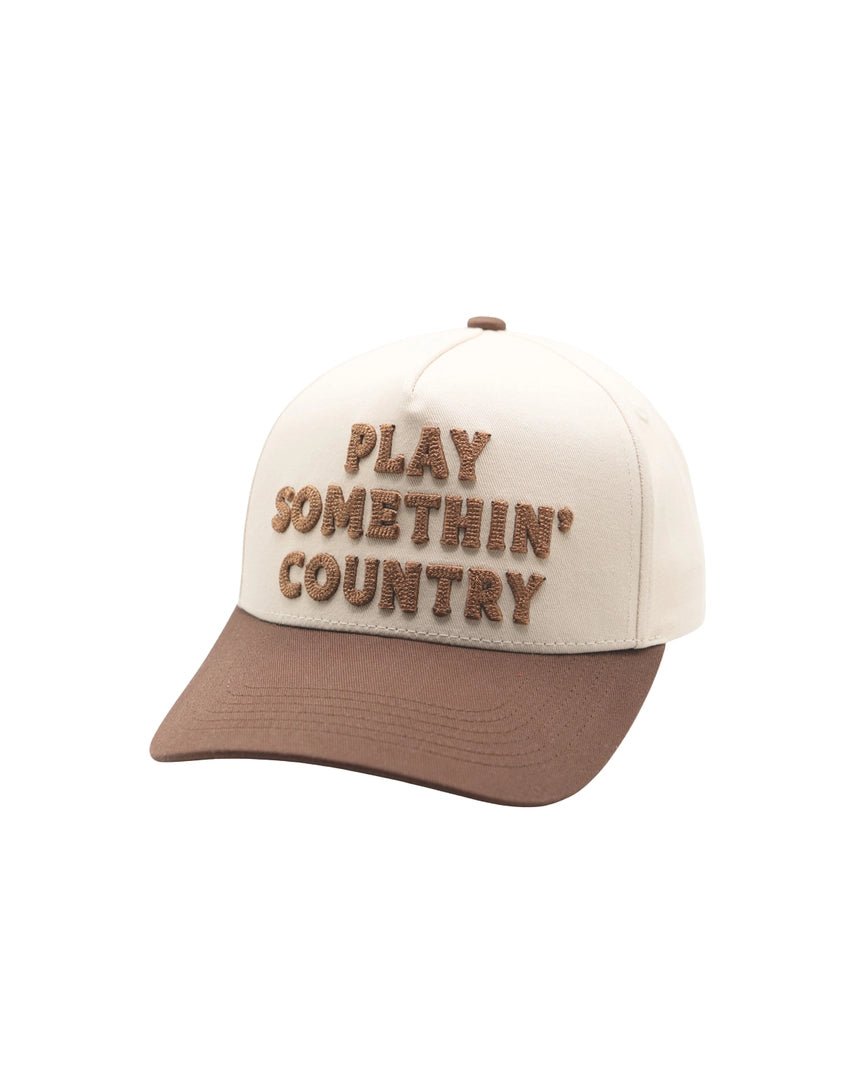 Play Somethin' Country Embroidered Trucker Hat
