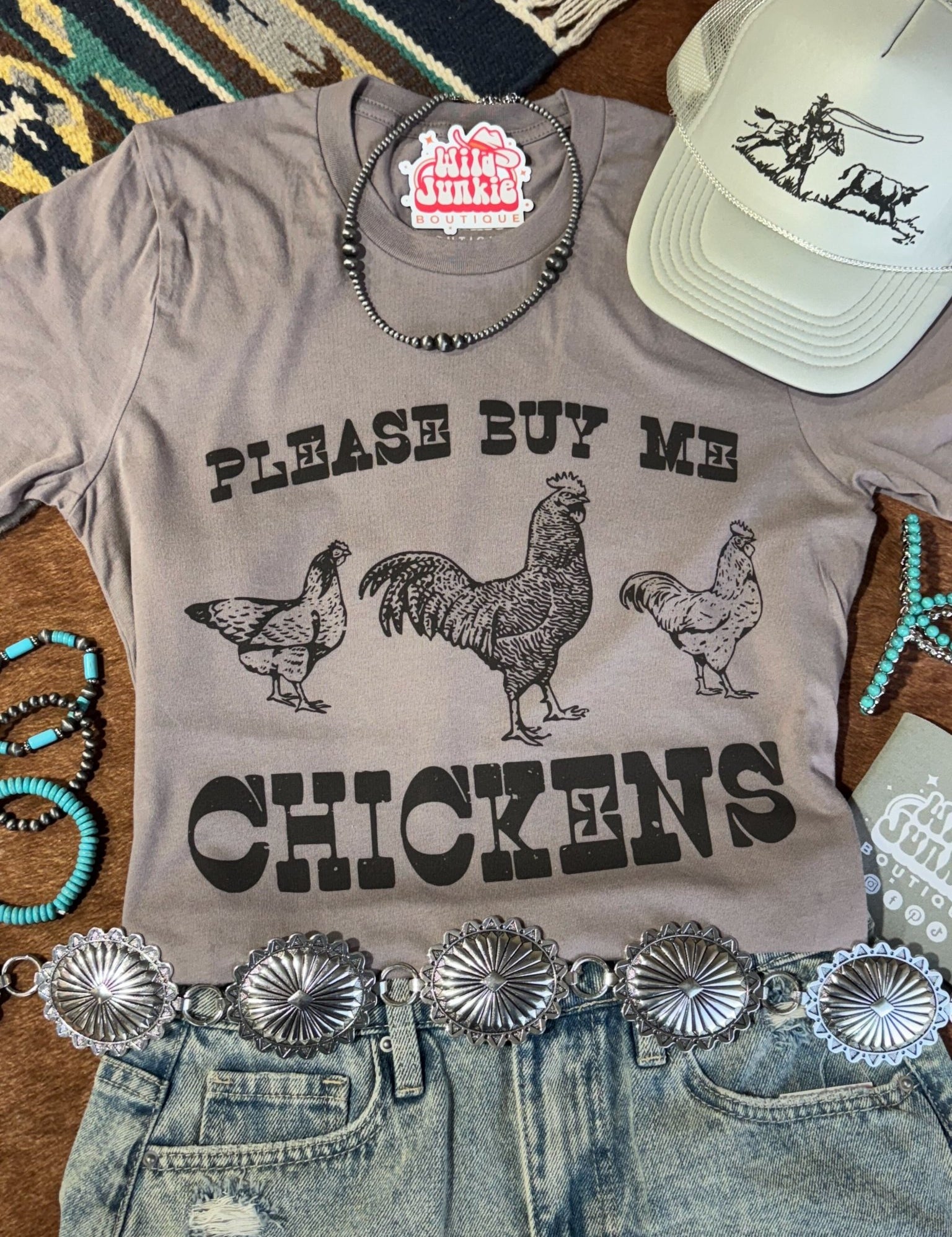 Please Buy Me Chickens Graphic TeePebbleS