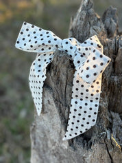 Polka Dot Twilly - White