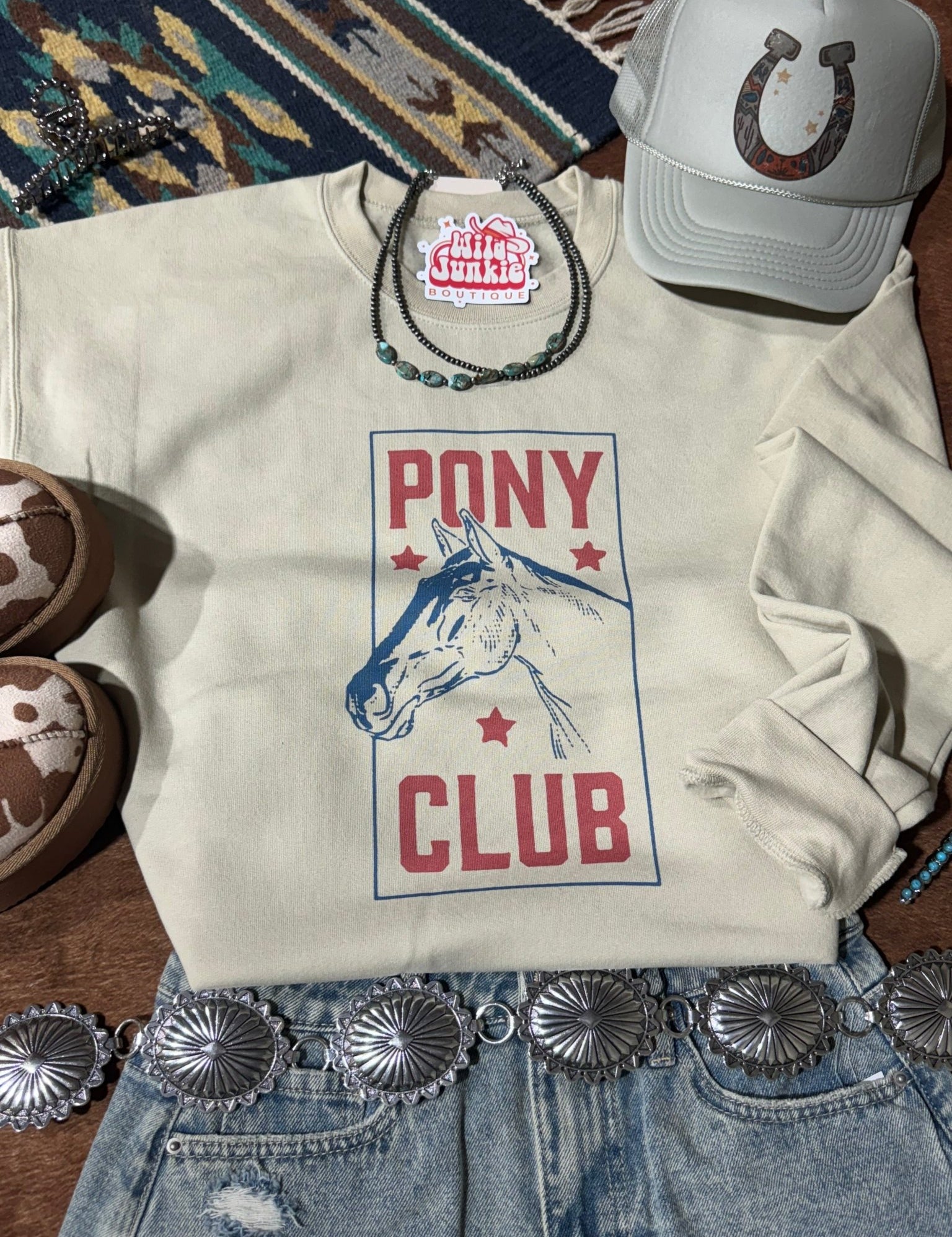 Pony Club Graphic SweatshirtSandS