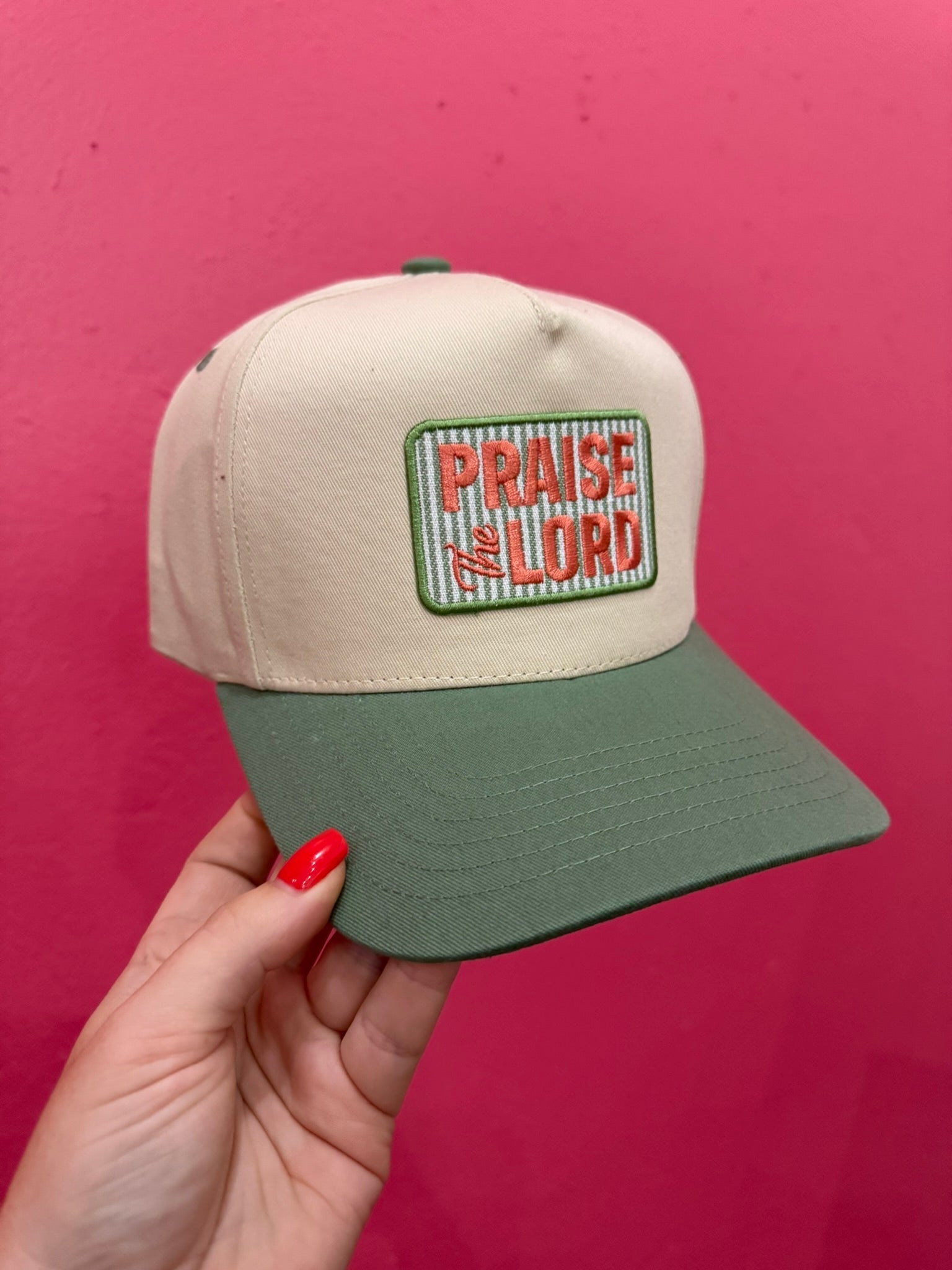 Praise The Lord Embroidered Patch Trucker Hat