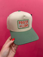 Praise The Lord Embroidered Patch Trucker Hat