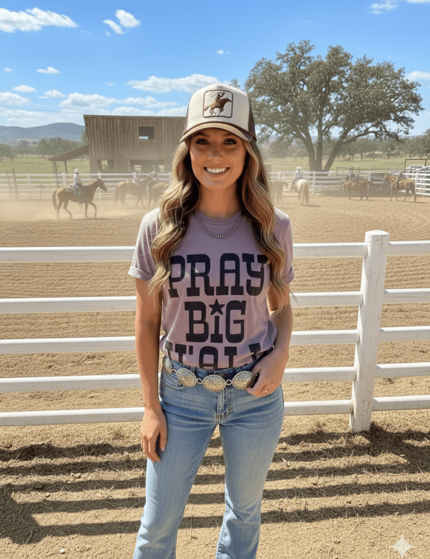 Pray Big Y'all Graphic TeePebbleS