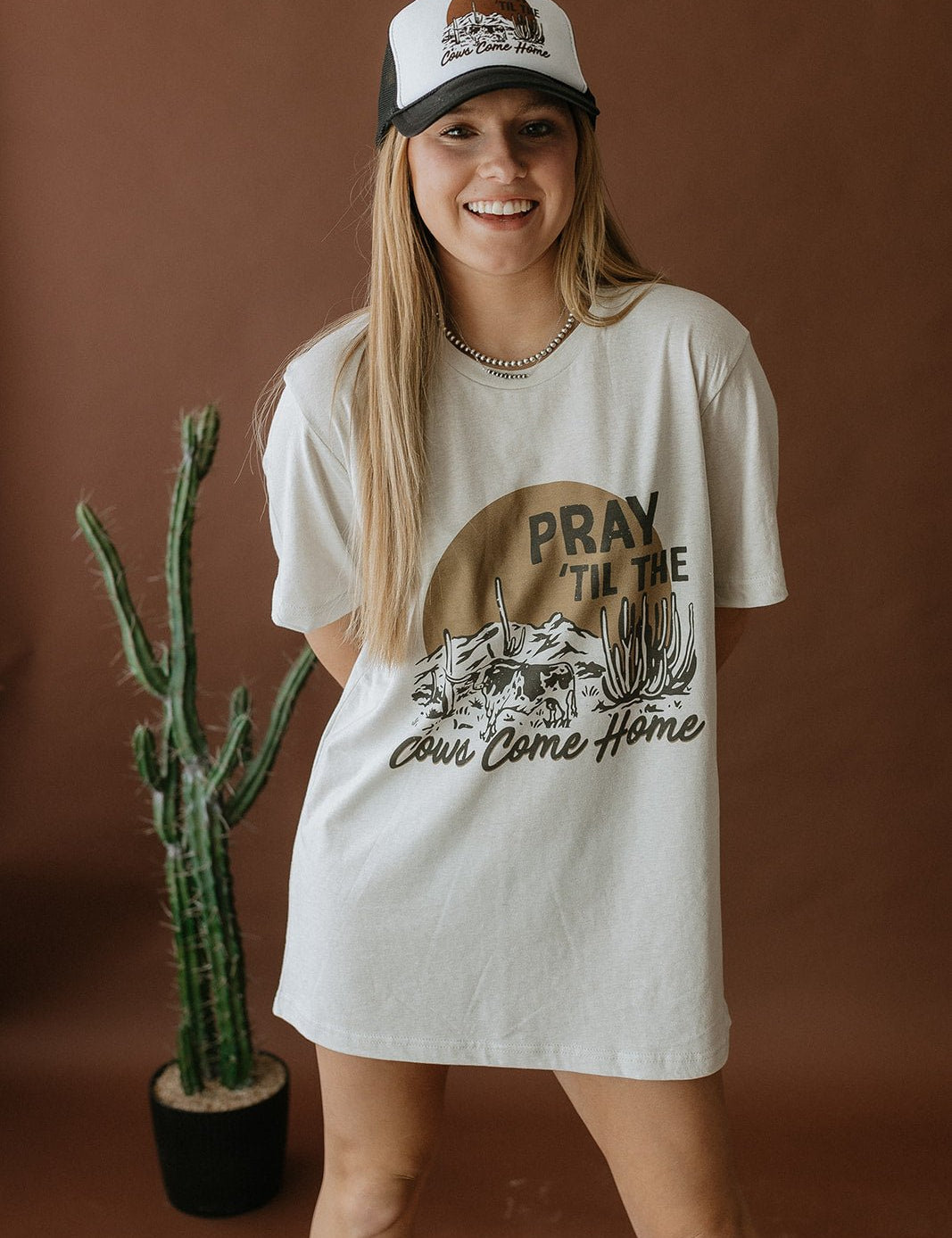 Pray Til The Cows Come Home Graphic TeeCementS