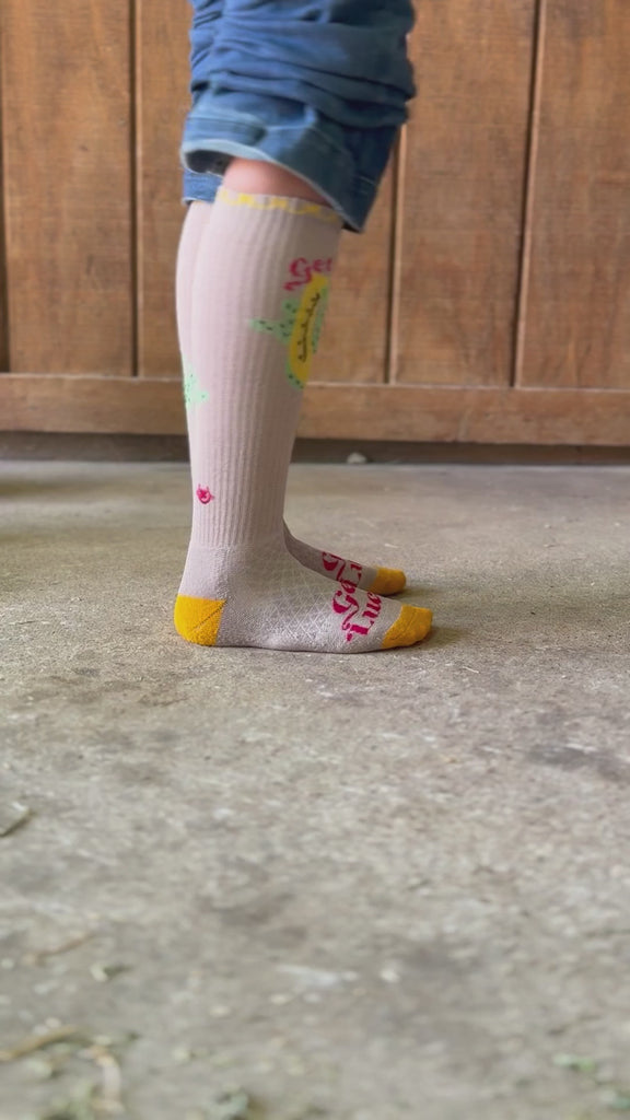 Get Lucky Knee High SocksTan