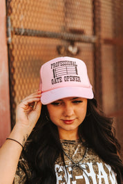 Professional Gate Opener Trucker HatPink