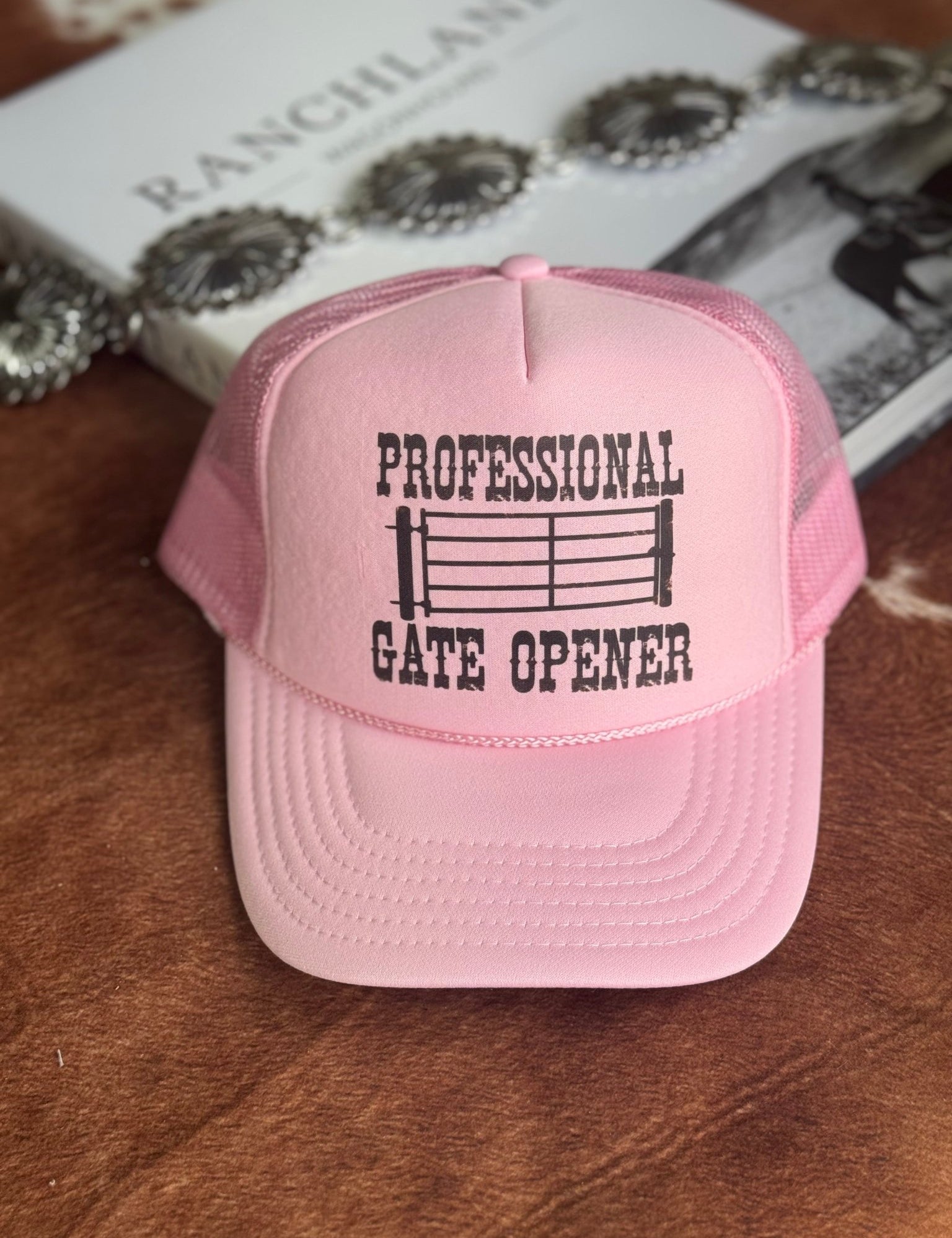 Professional Gate Opener Trucker HatPink