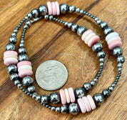 Queen Conch Hematite Beaded Necklace