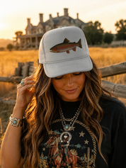 Rainbow Trout Trucker HatGrey