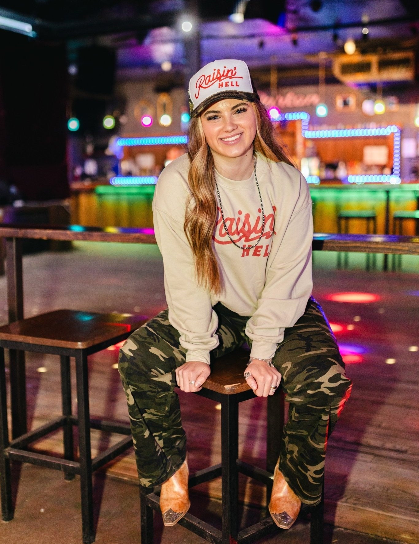 Raisin' Hell Graphic SweatshirtCementS