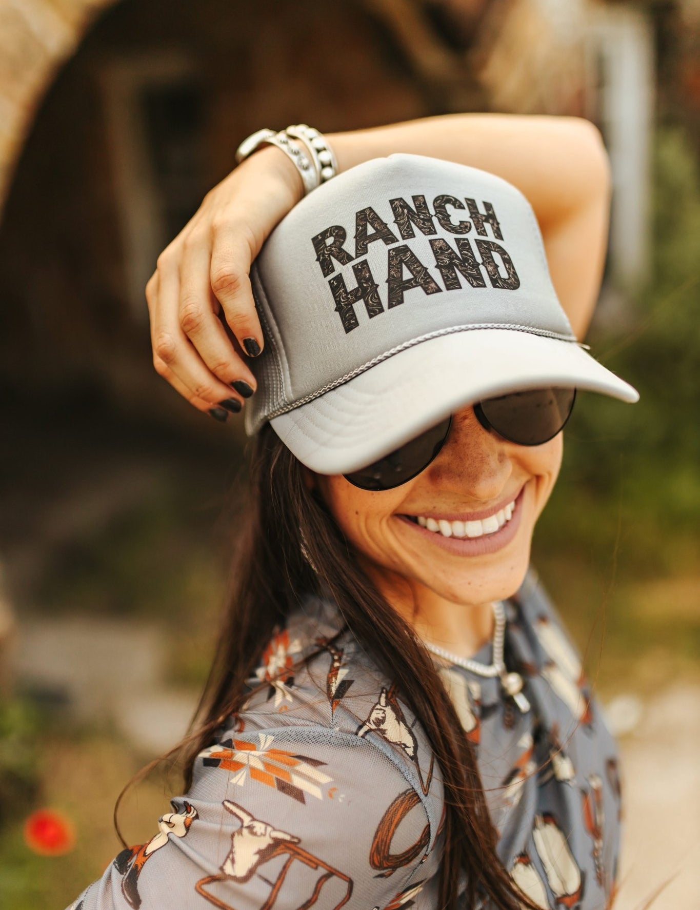 Ranch Hand Trucker HatGreyOS