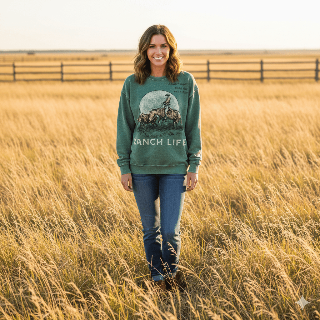 Ranch Life Graphic SweatshirtS