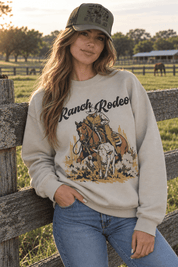 Ranch Rodeo Cowboy Roping Graphic SweatshirtSandS