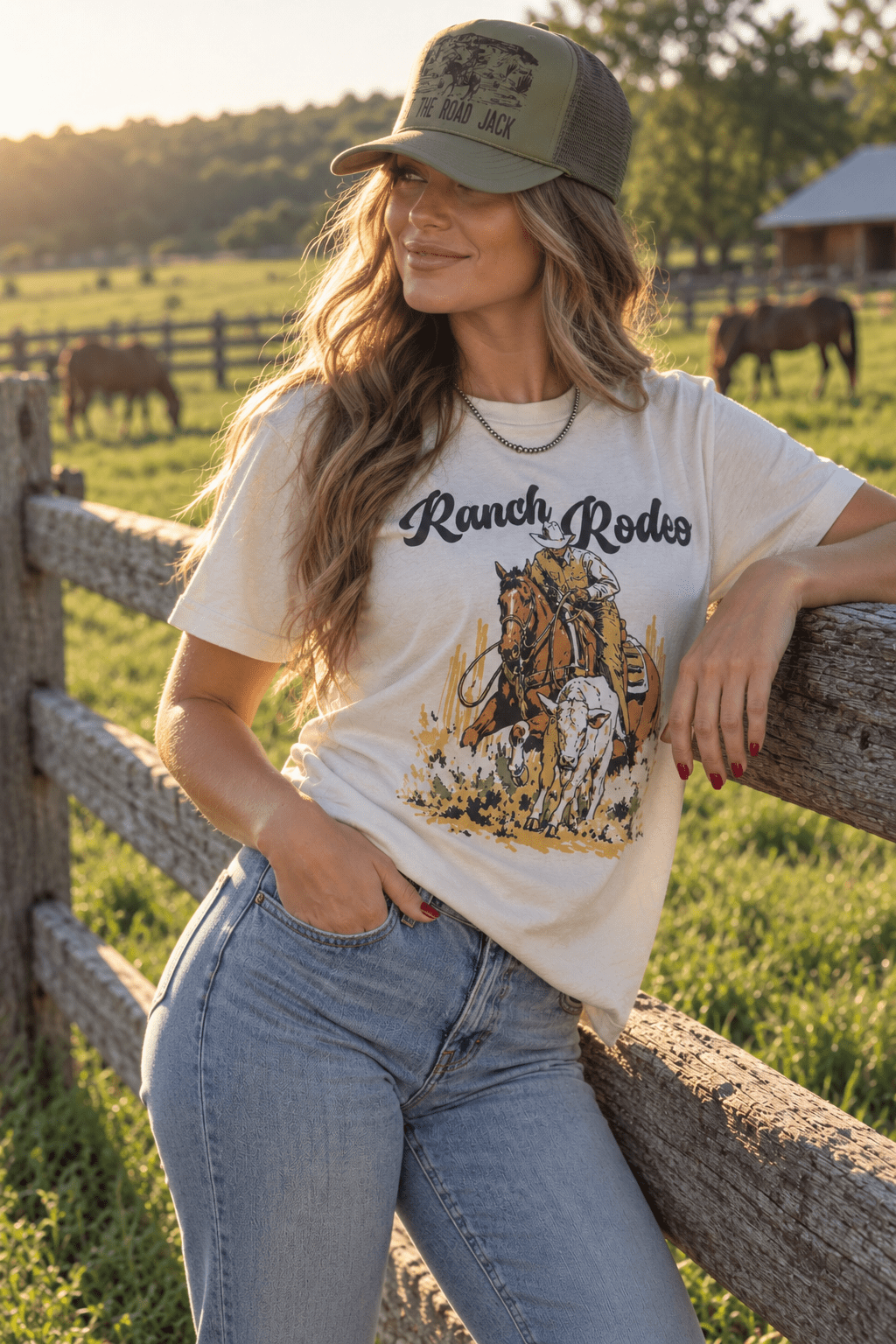 Ranch Rodeo Cowboy Roping Graphic TeeCementS