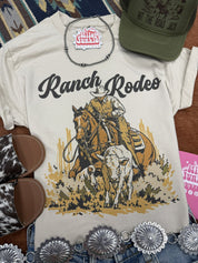 Ranch Rodeo Cowboy Roping Graphic TeeCementS