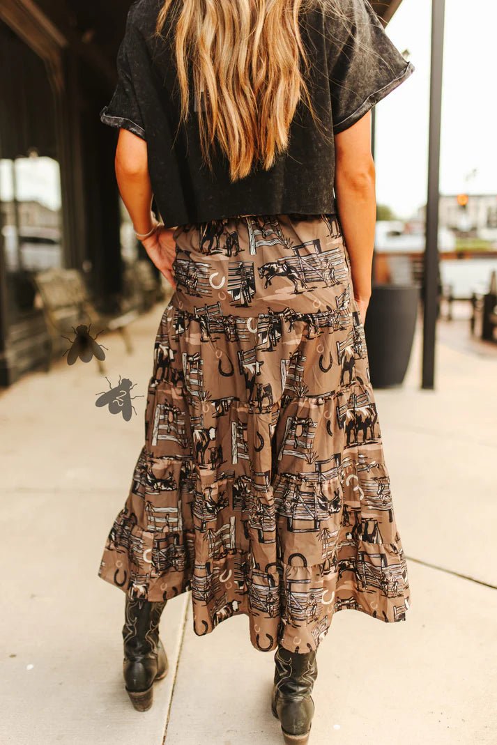 Ranch Wrangler Maxi SkirtS/M