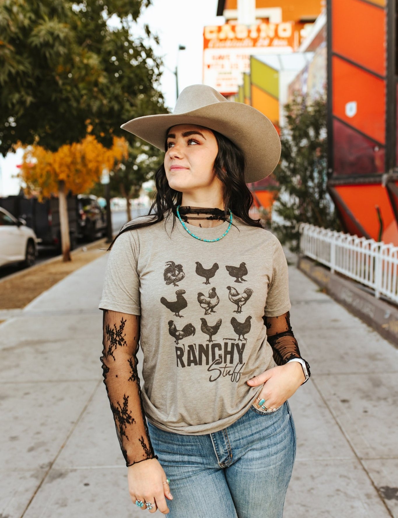 Ranchy Stuff Graphic TeeOlive AshS