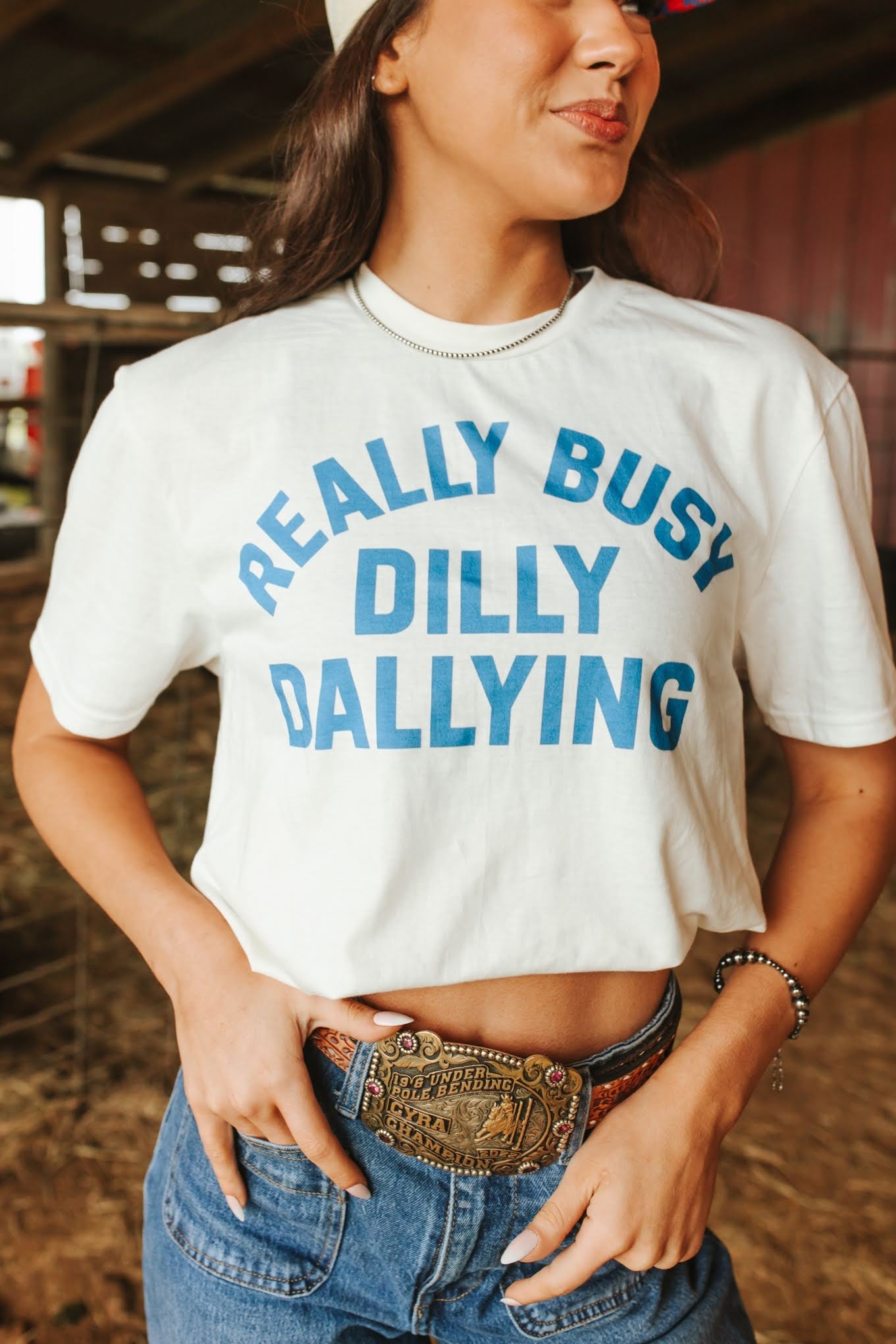 Really Busy Dilly Dallying Graphic TeeNaturalS