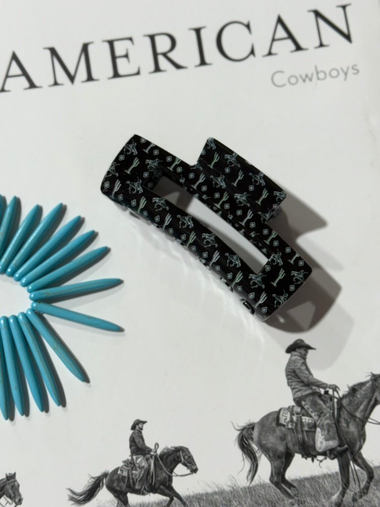 Rectangle Hair Claw - Cactus