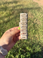 Rectangle Hair Claw - Camo