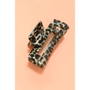 Rectangle Leopard Hair Claw