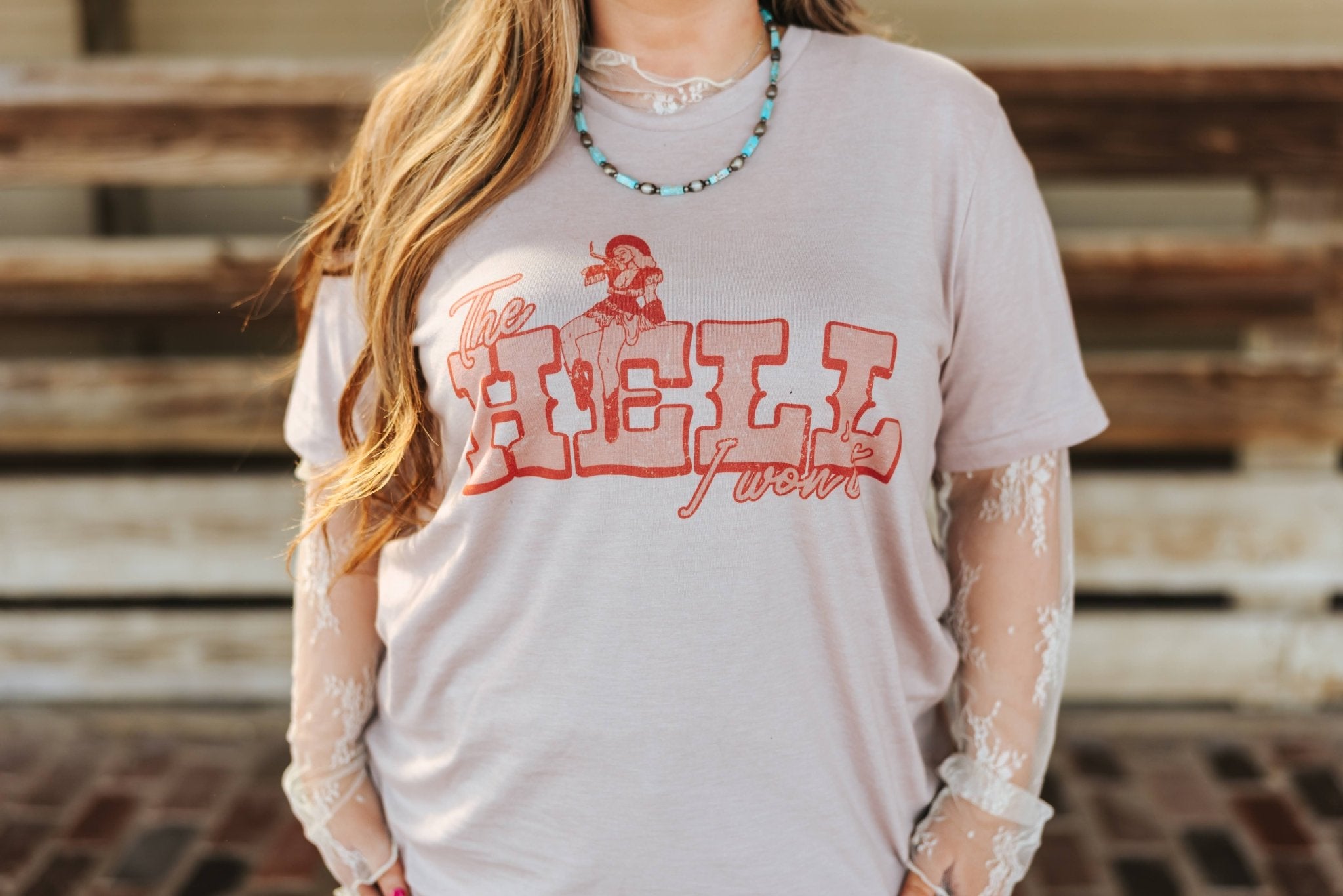 Rectangle Turquoise Beaded Necklace