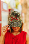 Red Bow Embroidered Tree Camo Trucker Hat