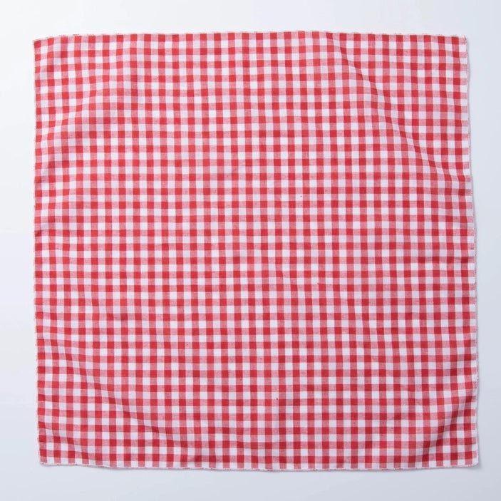 Red Checkered Gingham Bandana