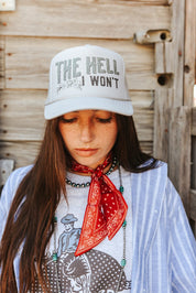 Red Paisley Bandana Twilly Scarf