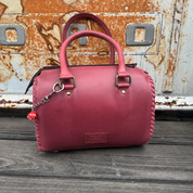 Retro Lucky 777 Tooled Leather Handbag