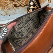 Lady Luck Tooled Leather Handbag