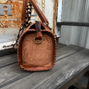 Lady Luck Tooled Leather Handbag