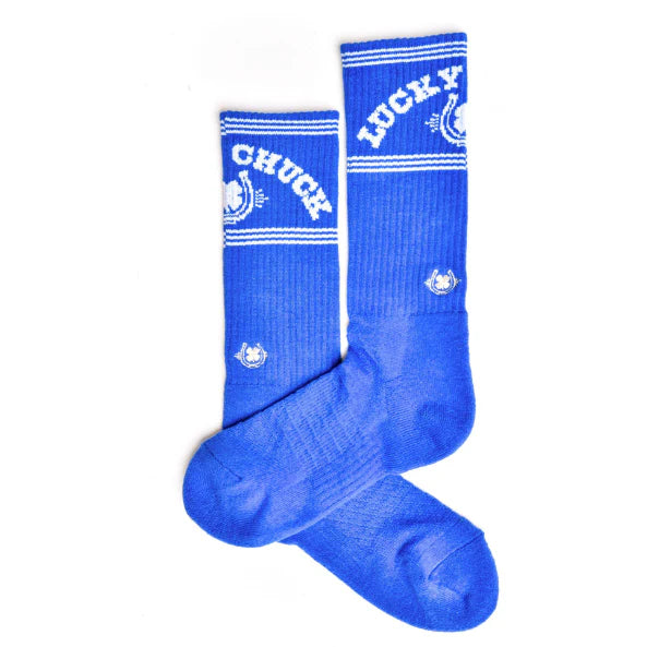 Retro Lucky Crew SocksBlue