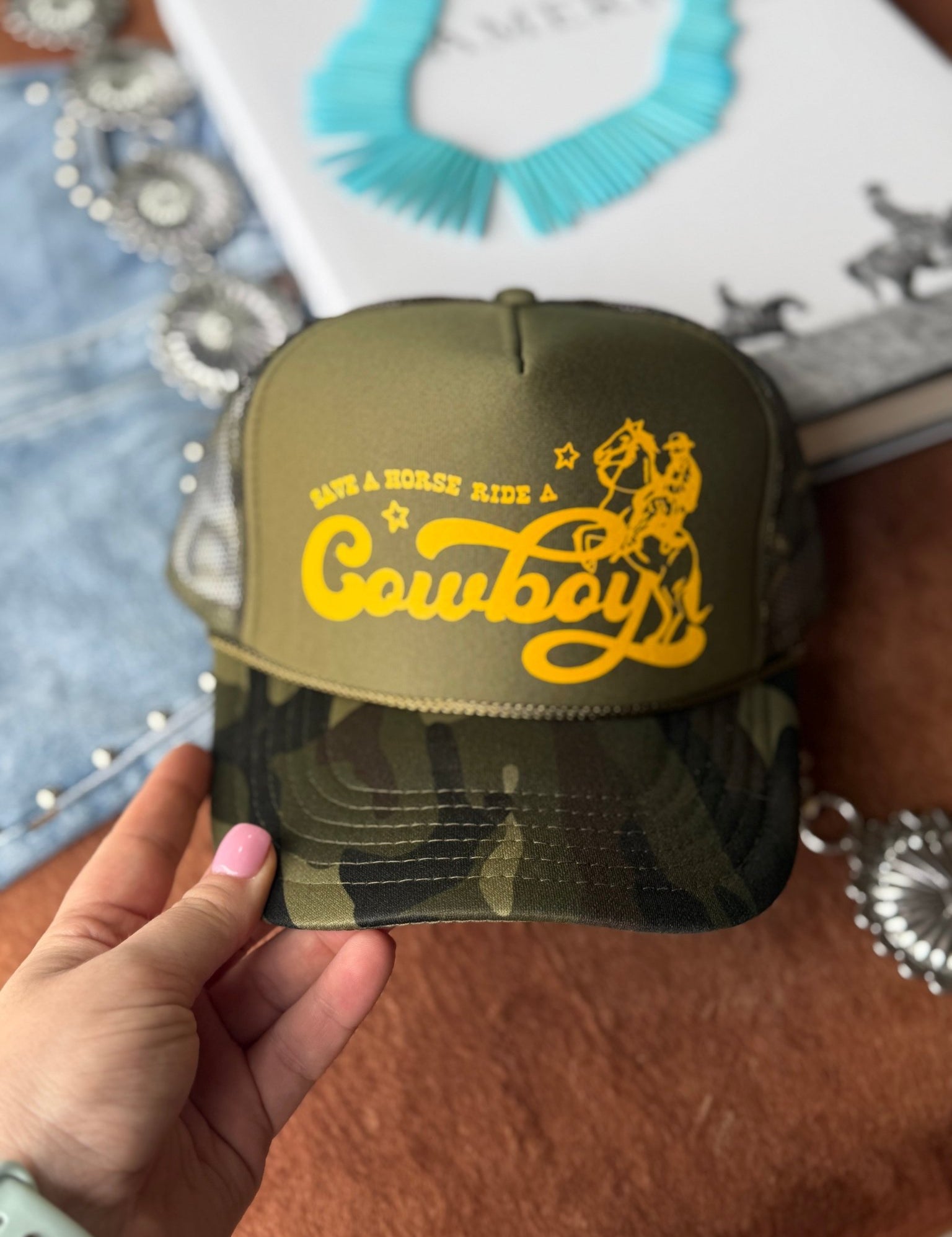 Ride A Cowboy Trucker Hat