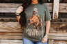 Ride Em Cowboy Mineral Washed Graphic TeeS