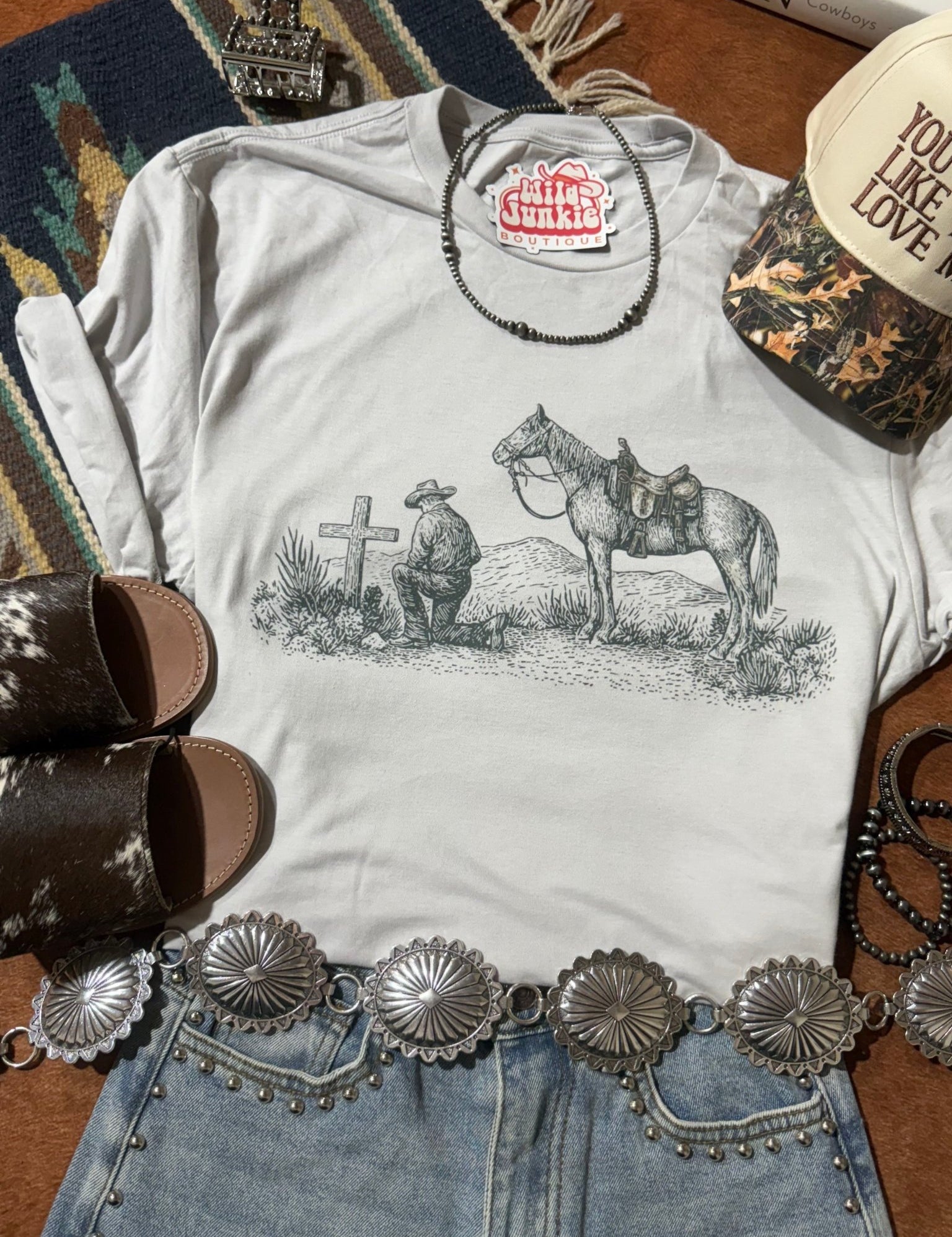 Rider's Rest Graphic TeeCool GreyS