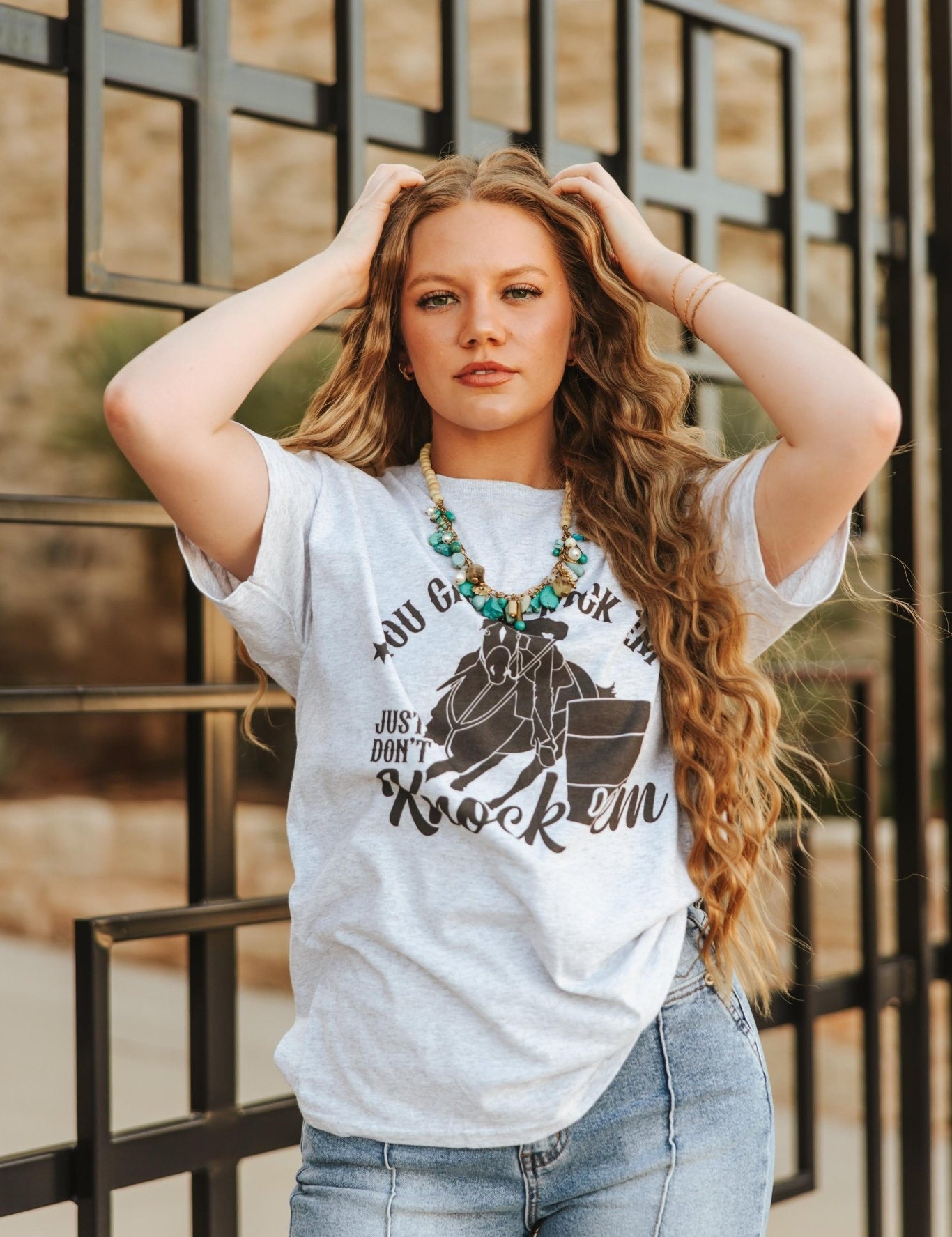 Rock Em Knock Em Graphic TeeLight AshXS