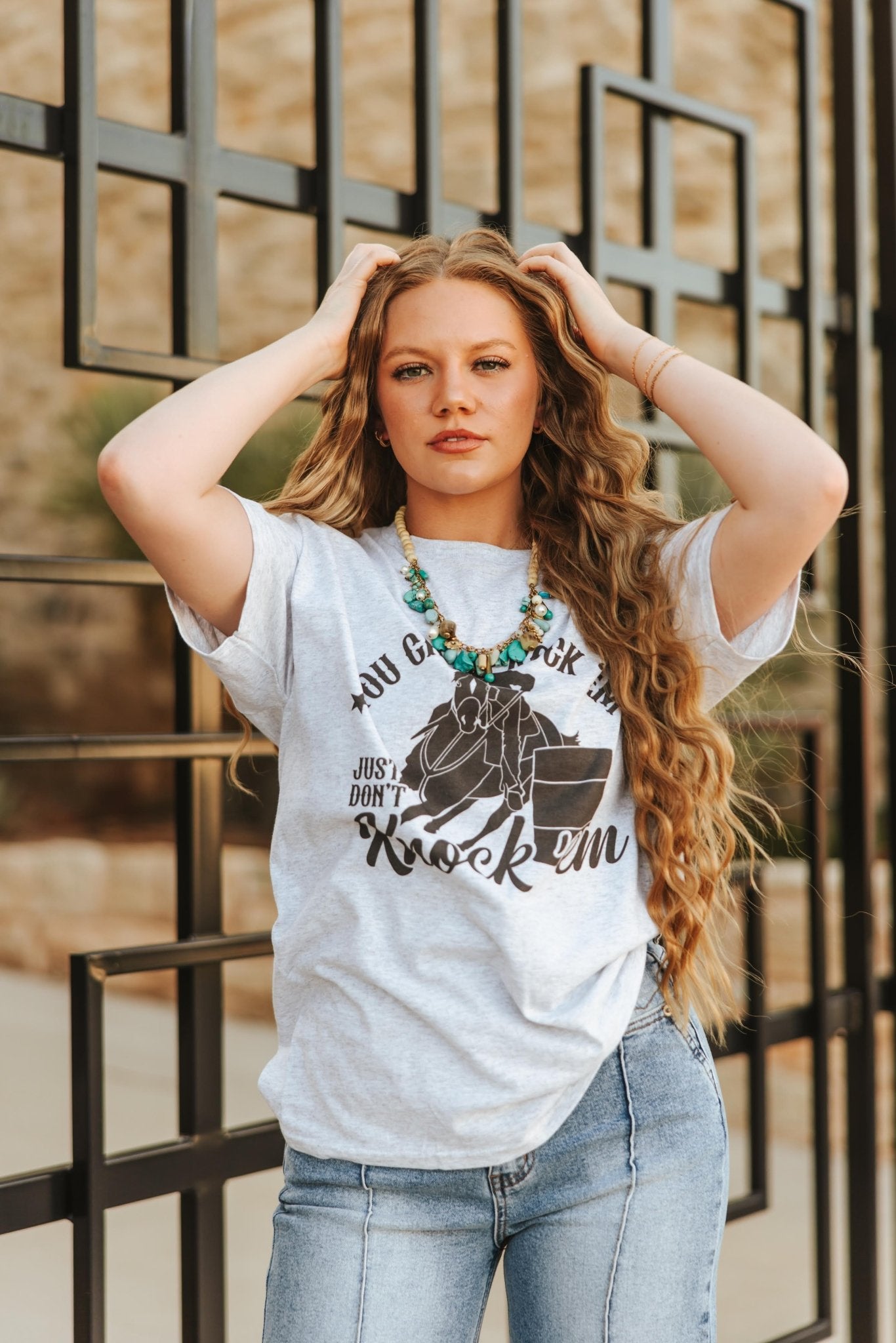 Rock Em Knock Em Graphic TeeLight AshXS