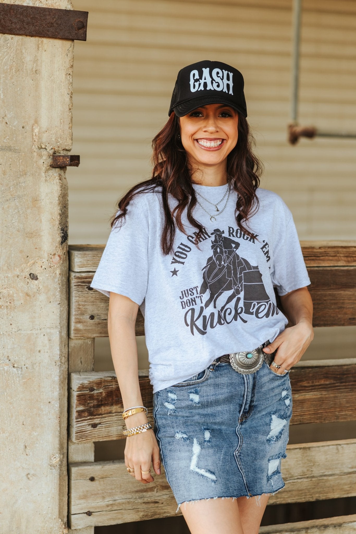 Rock Em Knock Em Graphic TeeLight AshS