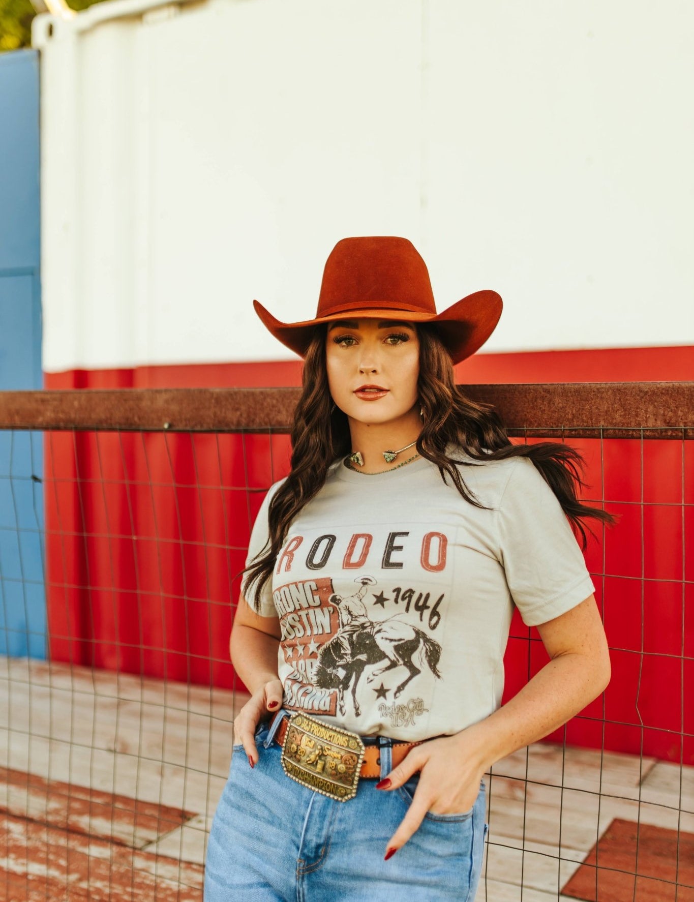 Rodeo 1946 Graphic TeeCool GreyS