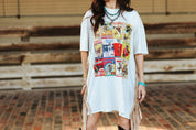 Rodeo Classics Fringed Oversized Tee DressS