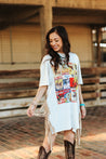 Rodeo Classics Fringed Oversized Tee DressS