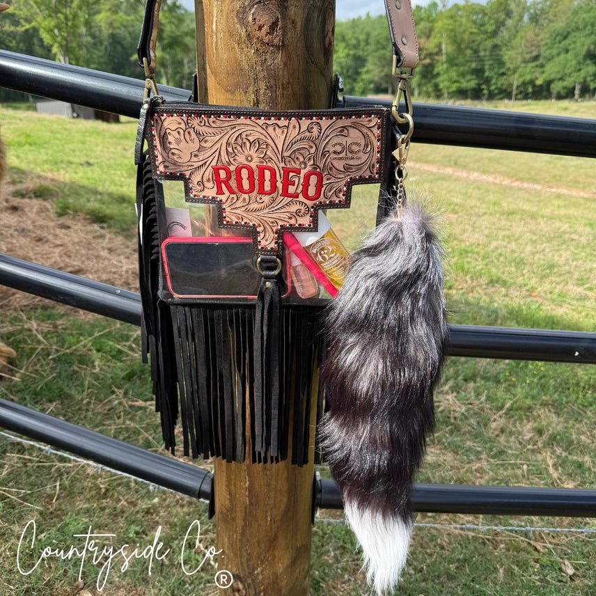 Rodeo Fringe Clear Crossbody Bag