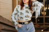 Rodeo Fringed Long Sleeve Crop TopS