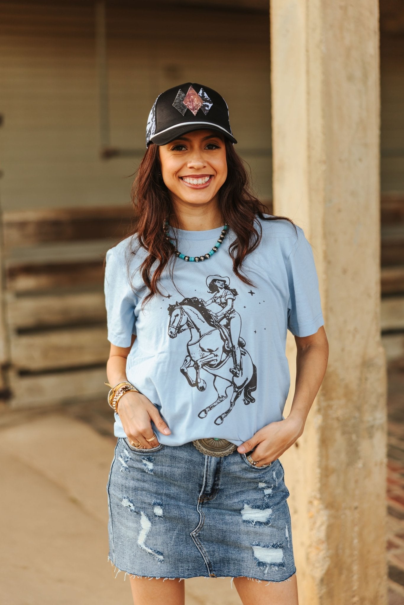 Rodeo Queen Graphic TeeBaby BlueS