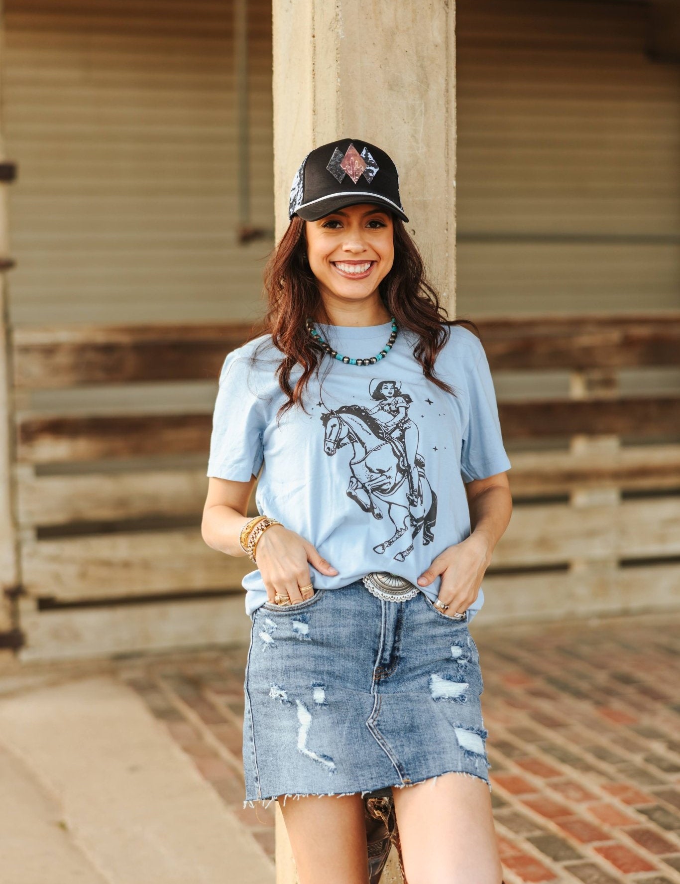 Rodeo Queen Graphic TeeBaby BlueS