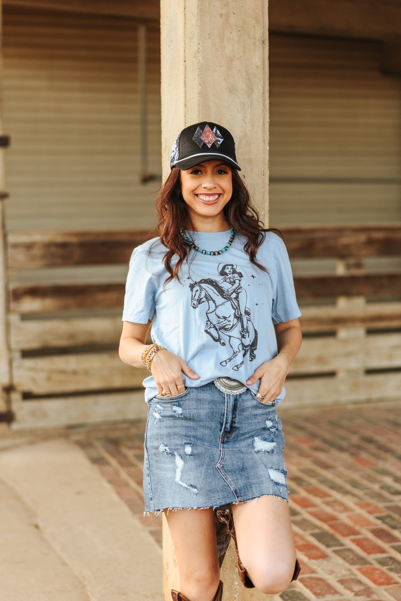 Rodeo Queen Graphic TeeBaby BlueS