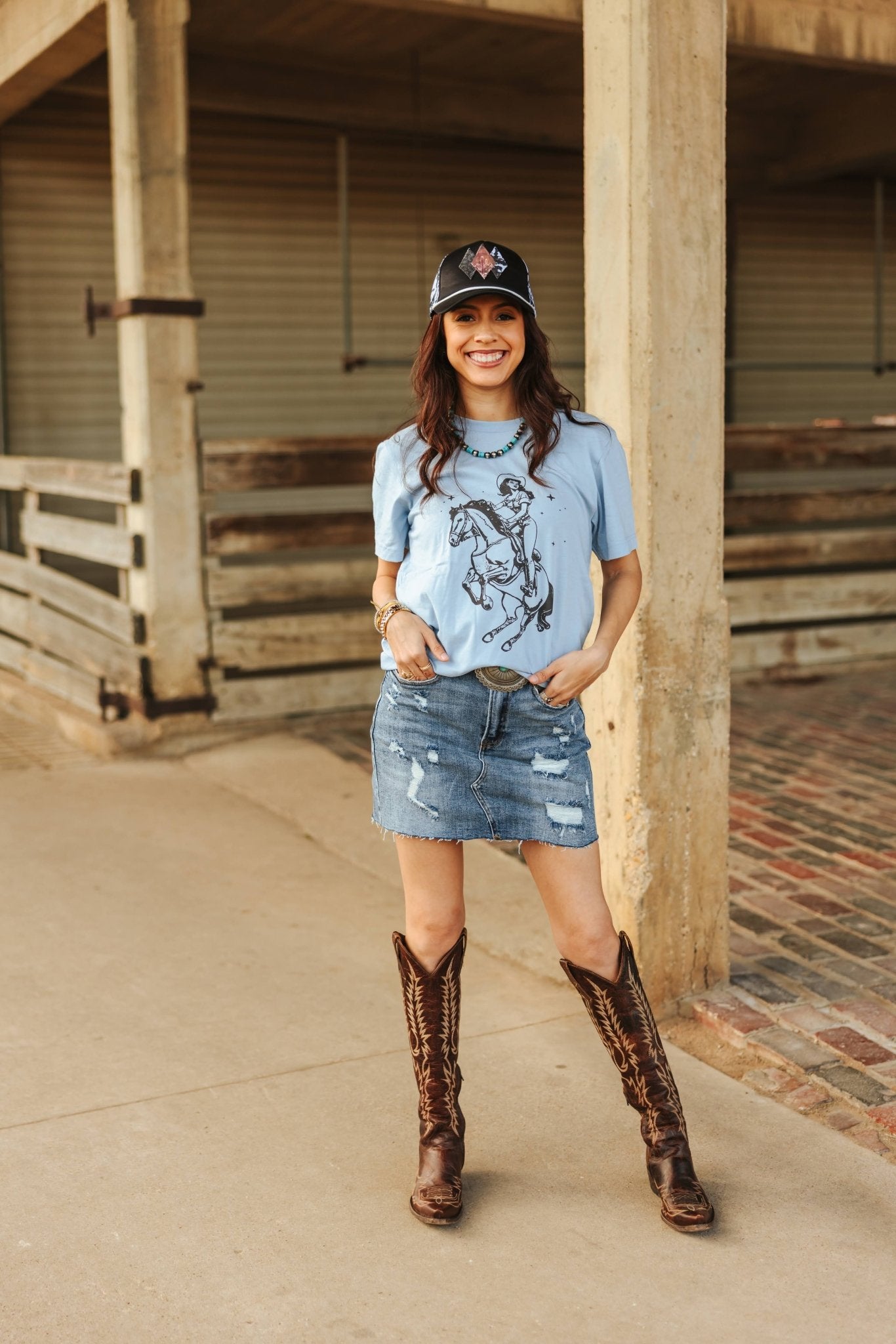 Rodeo Queen Graphic TeeBaby BlueS